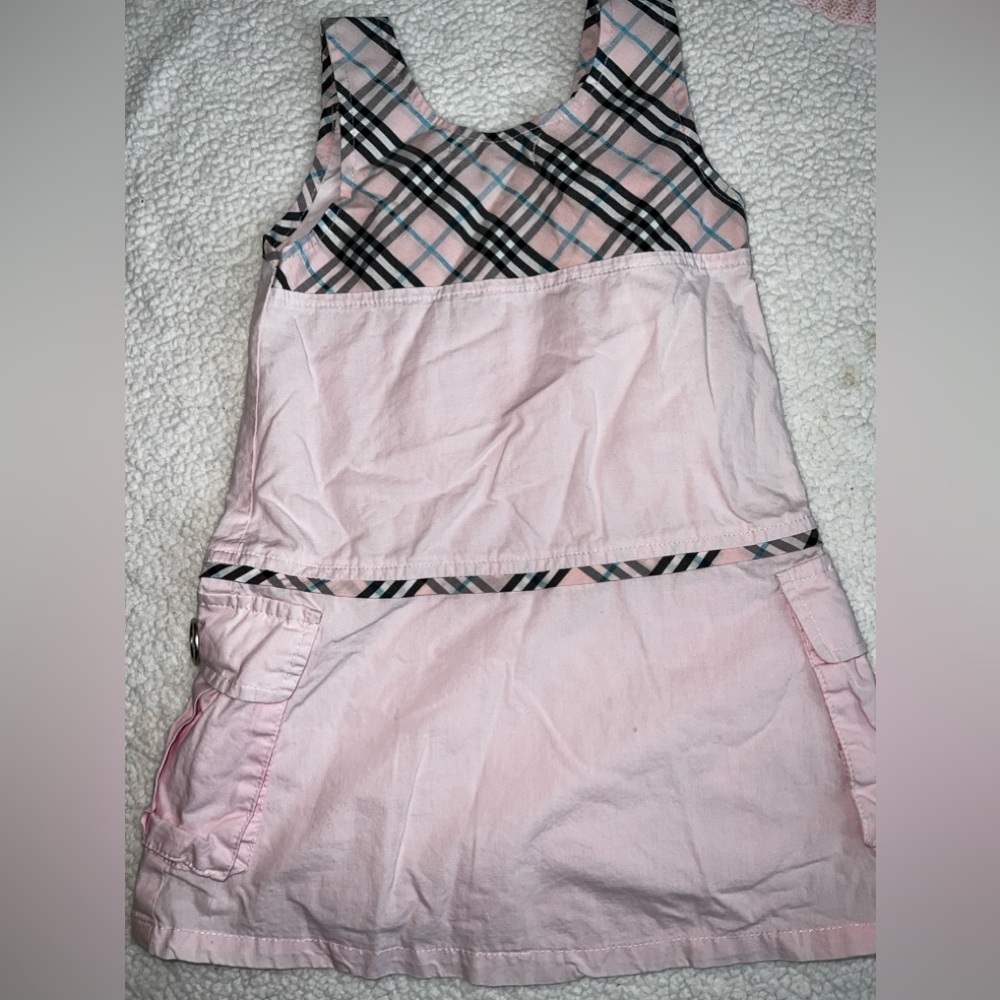Plaid pink dress